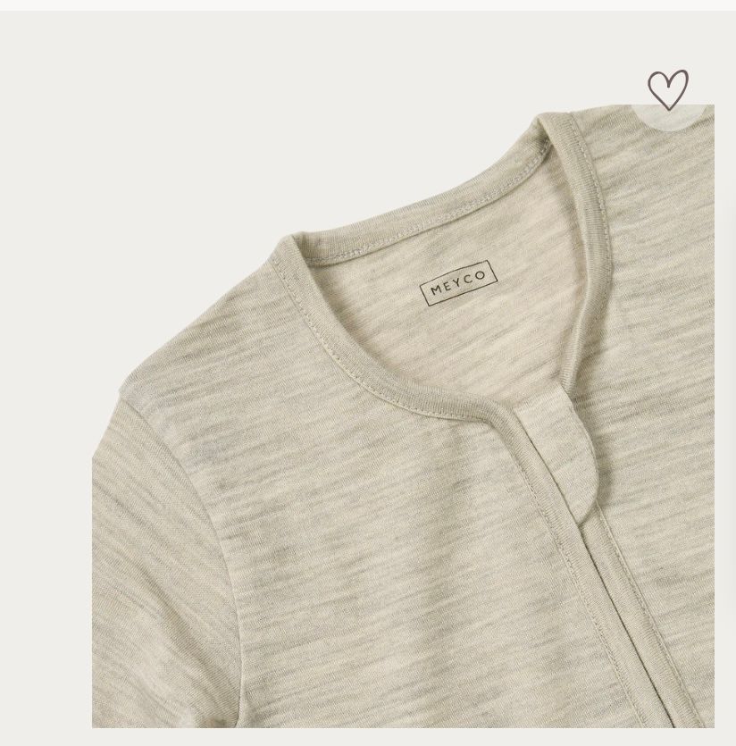 Studio slaapzak met vaste mouw merinowol 80cm - Meyco