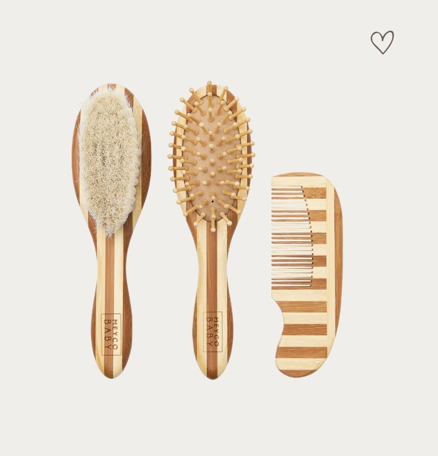 Kapsetje 3- delig bamboe gestreept - Meyco