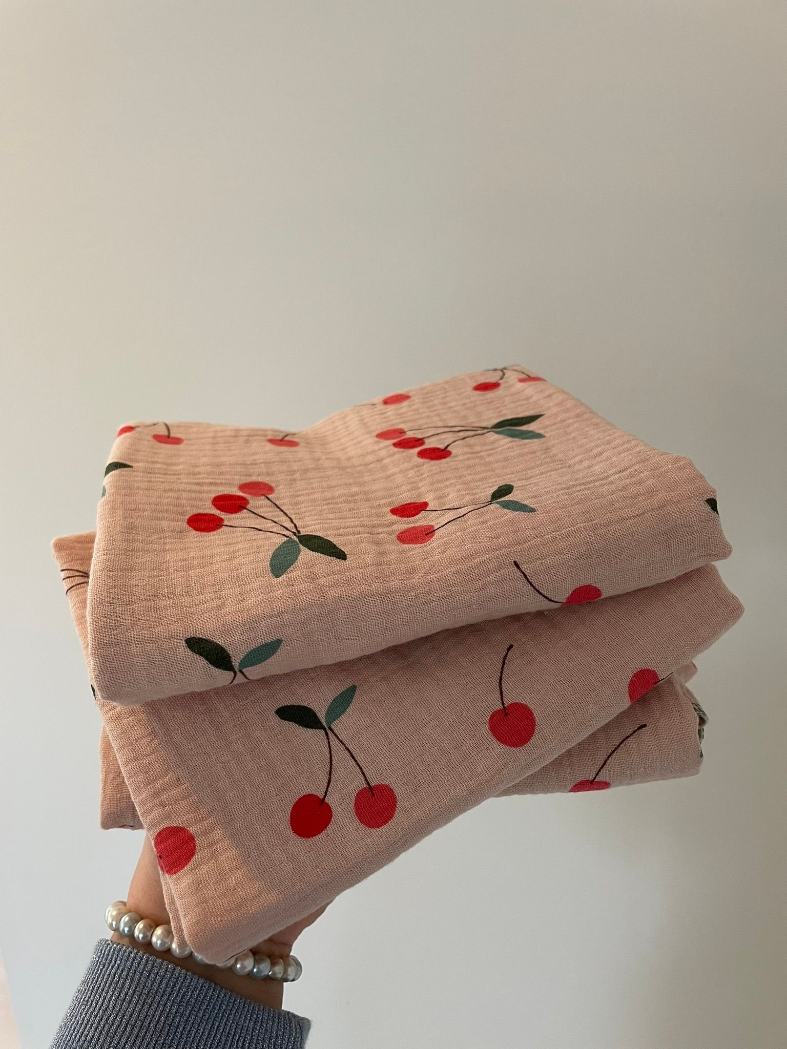 Swaddle hydrofiele doek kersen