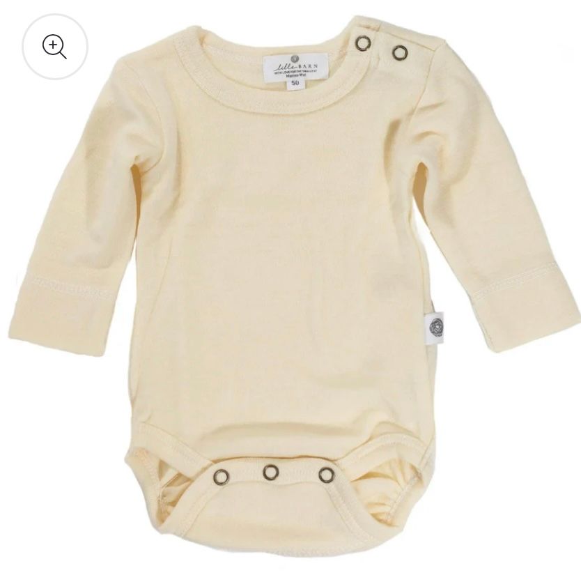 Wollen romper naturel