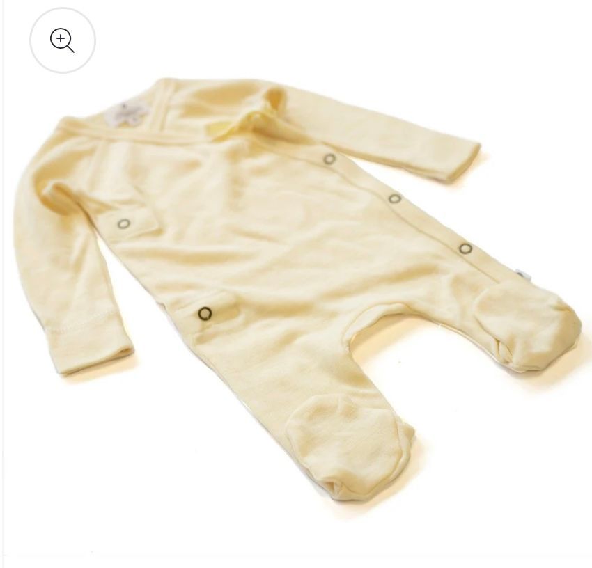 Wollen boxpakje/ kruippakje naturel