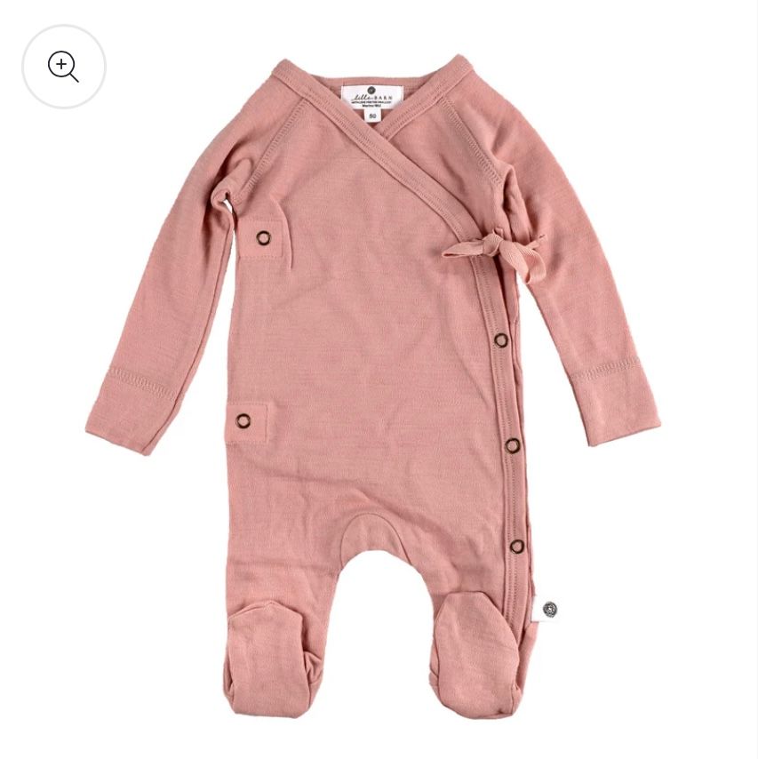 Wollen boxpakje/ kruippakje misty rose