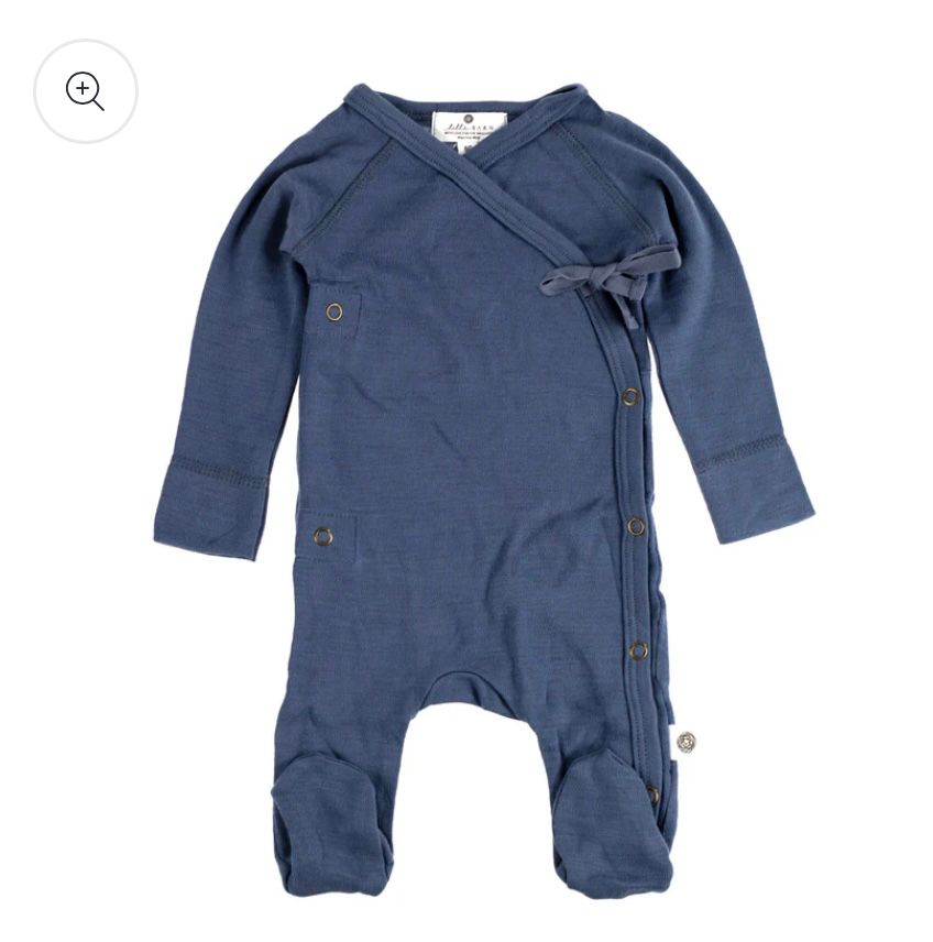 Wollen boxpakje/ kruippakje vintage indigo