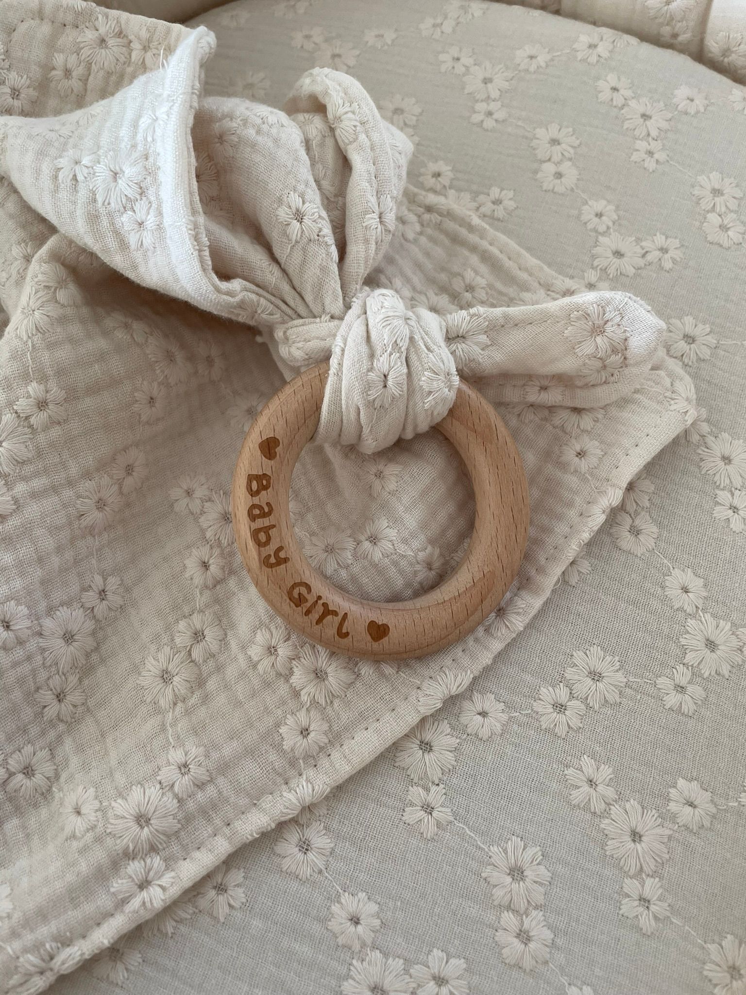 Speendoekje met bijtring embroidery