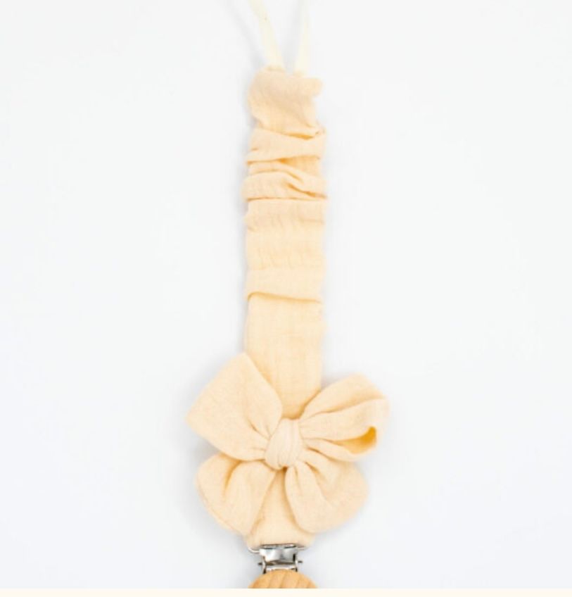 Speenkoord vanille strik