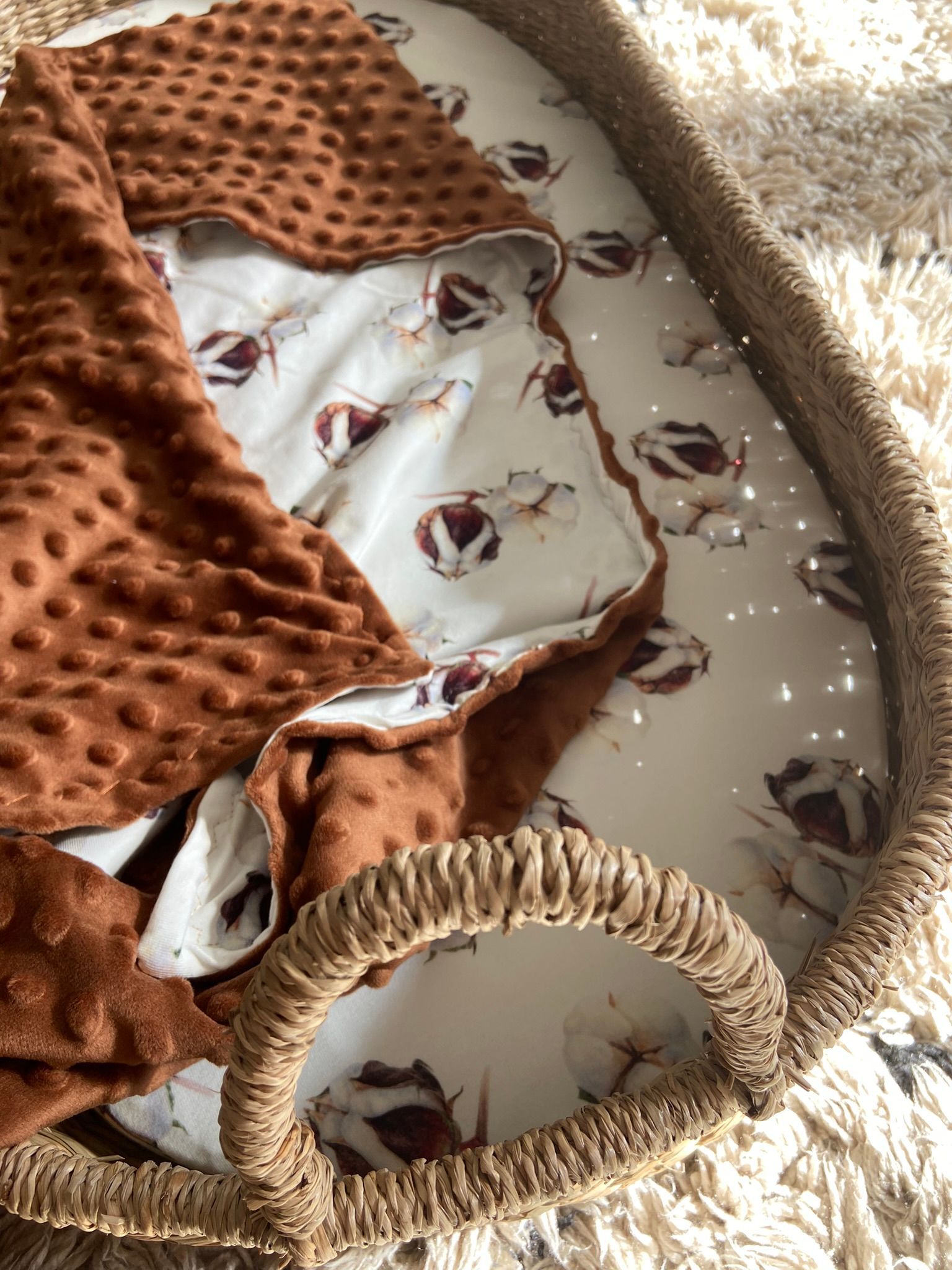 Hoeslaken katoen bloesem