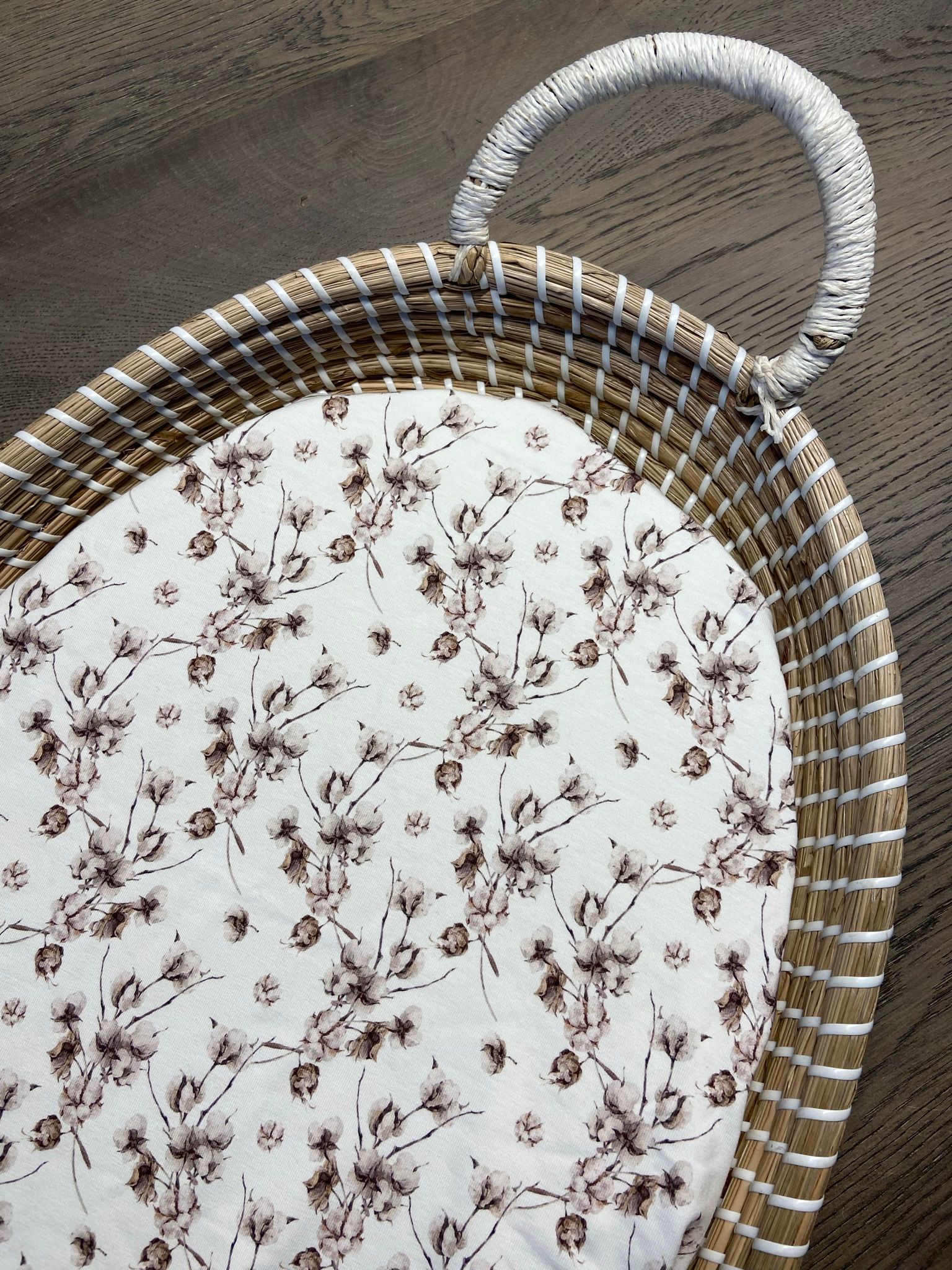 Hoeslaken kleine katoenbloemen