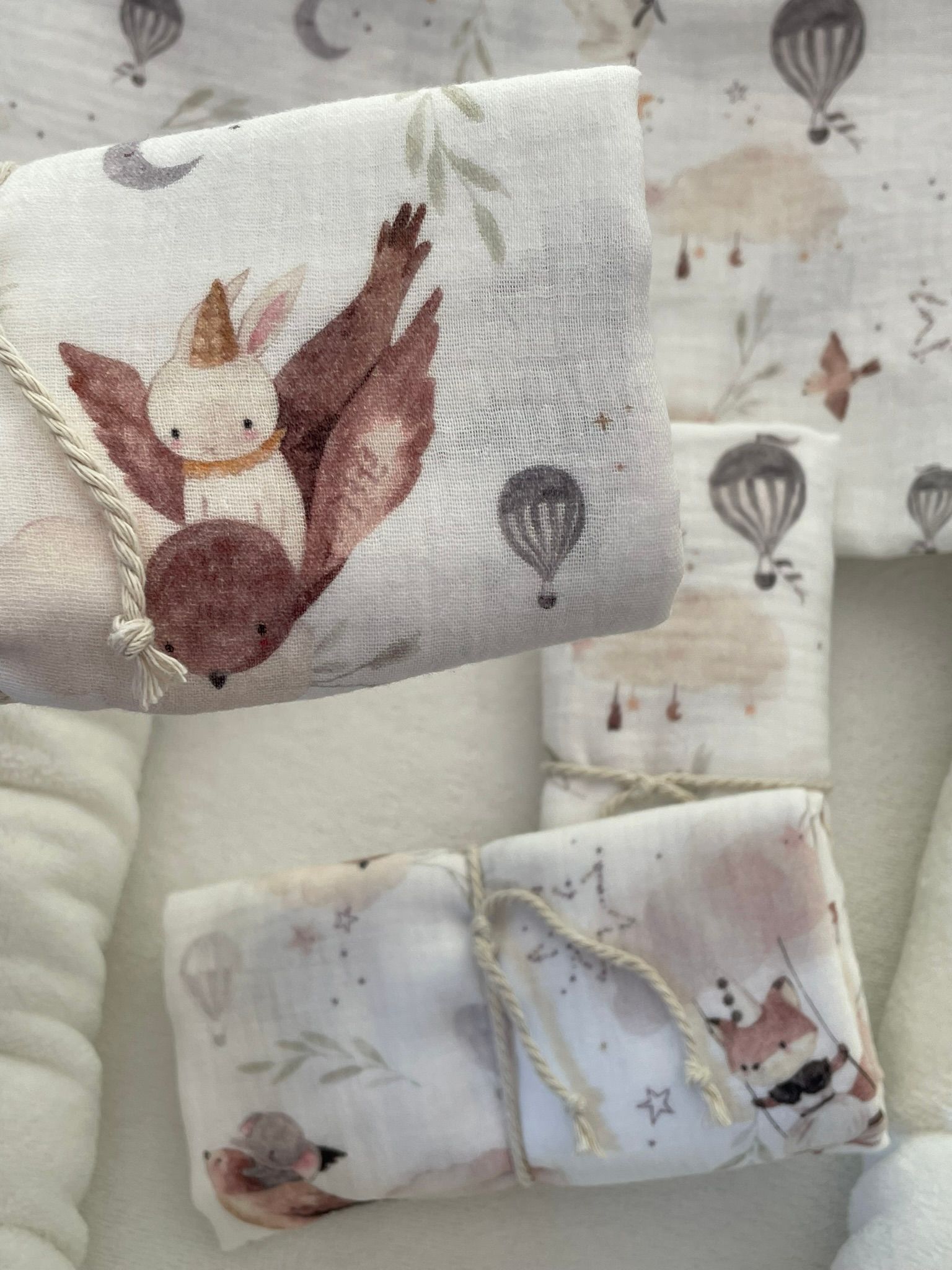 Swaddle hydrofiele doek boho luchtballon