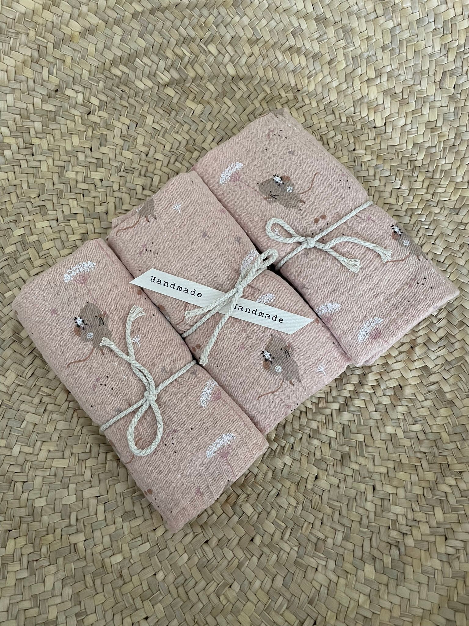 Swaddle hydrofiele doek  pluisbloem muisjes