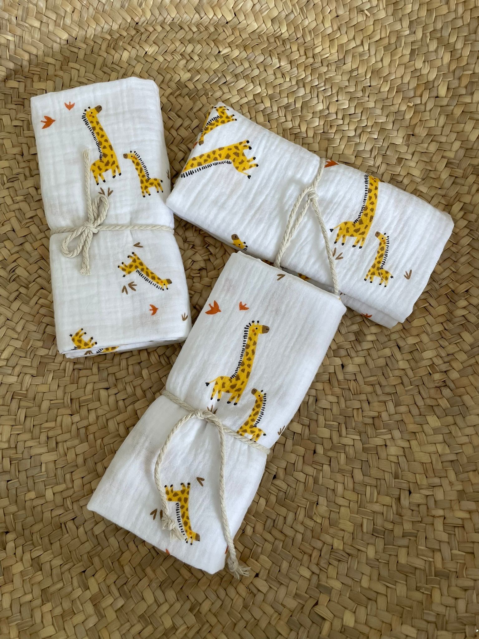 Swaddle hydrofiele doek  giraffen