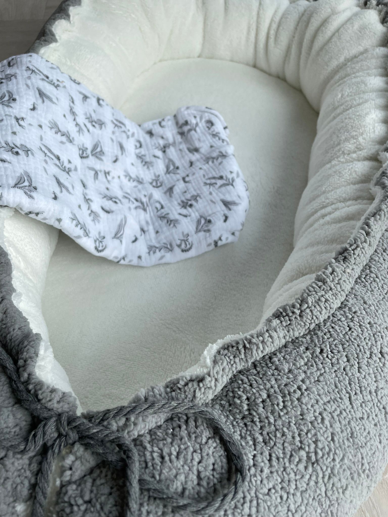 Swaddle hydrofiele doek twijg grijs