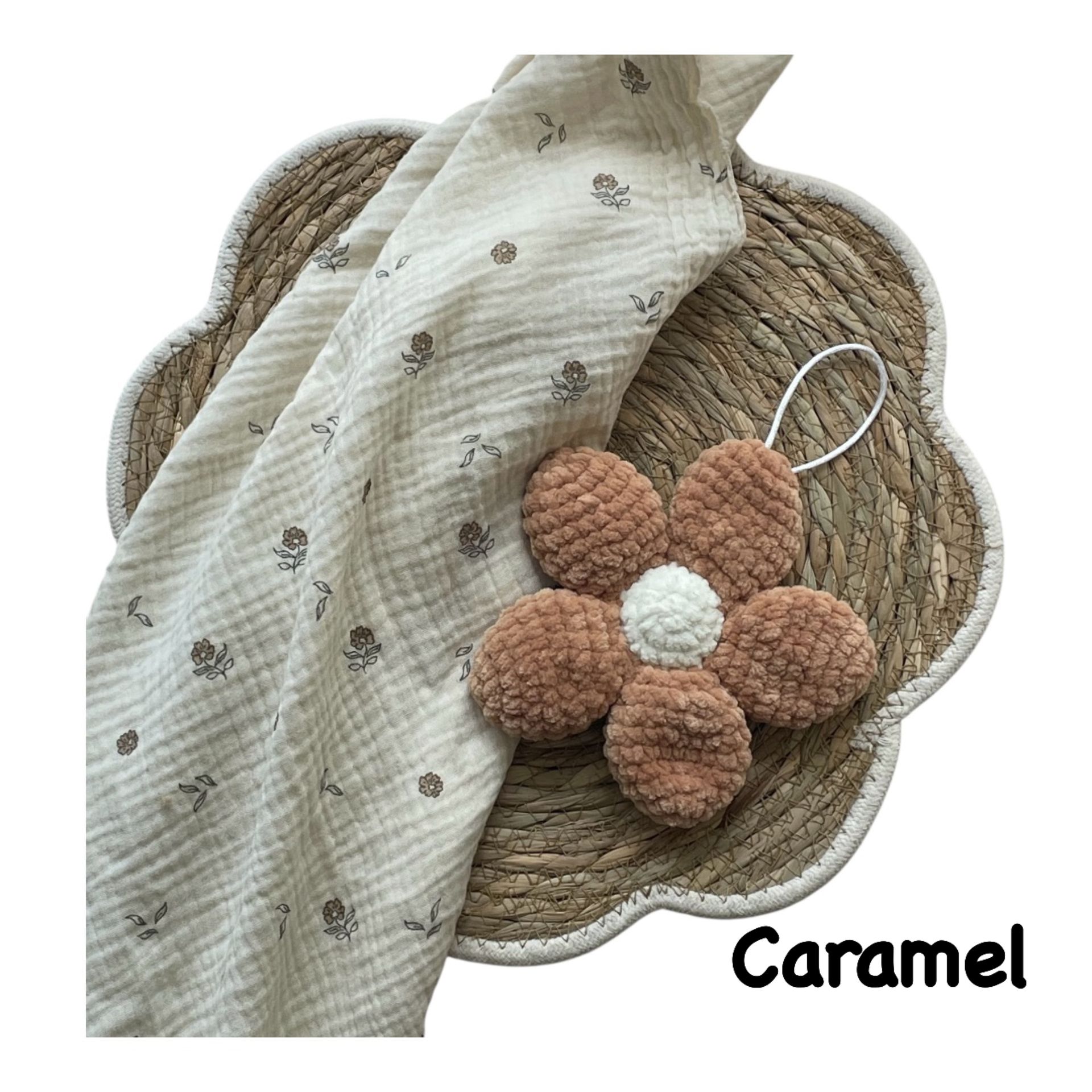 Speenknuffel  caramel - gehaakt