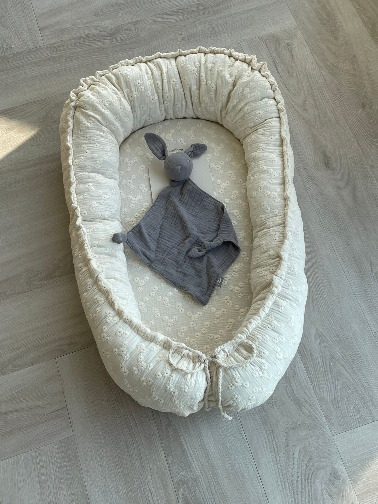 Speendoekje Bunny Ears - Jollein- Grey