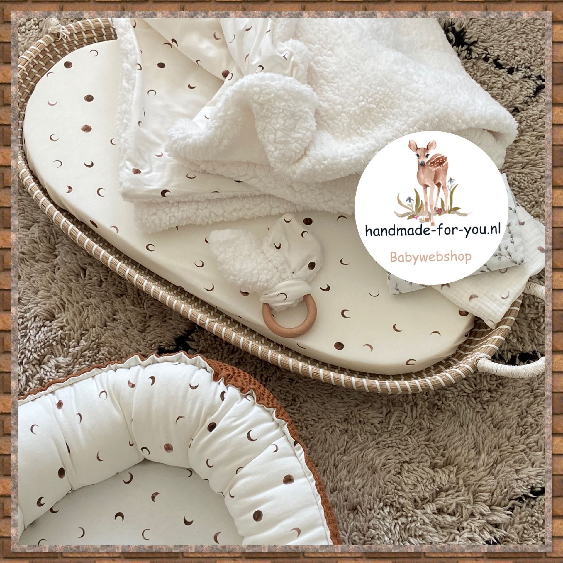 Hoeslaken moon (bruin)