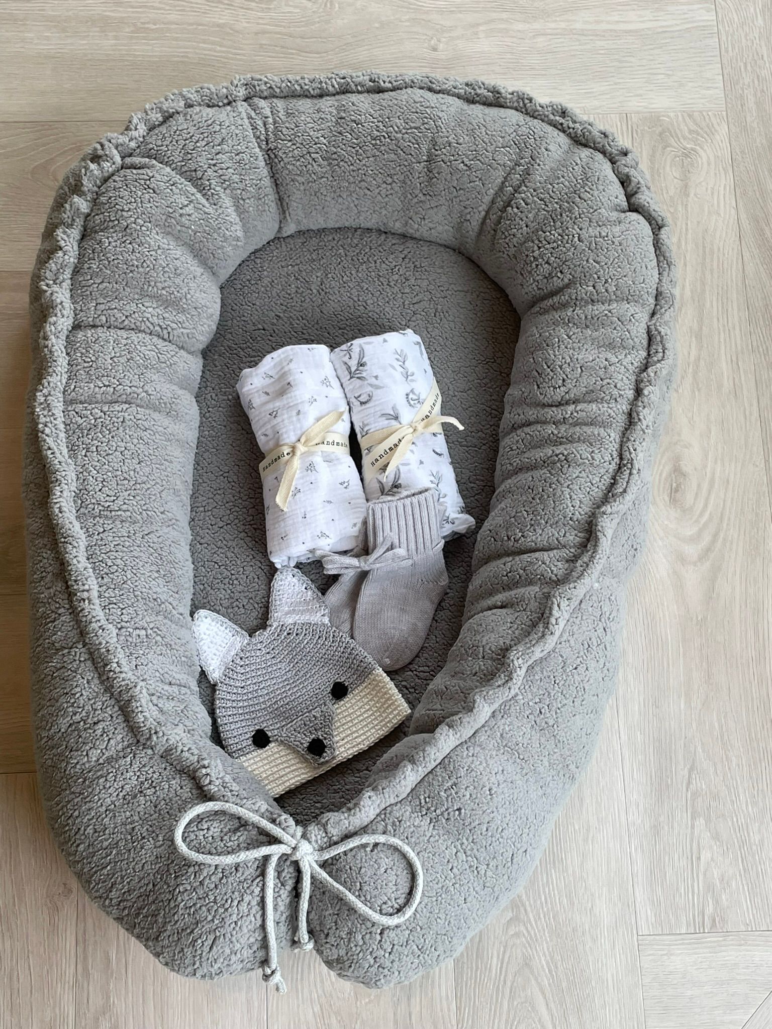 Swaddle hydrofiele doek bes grijs