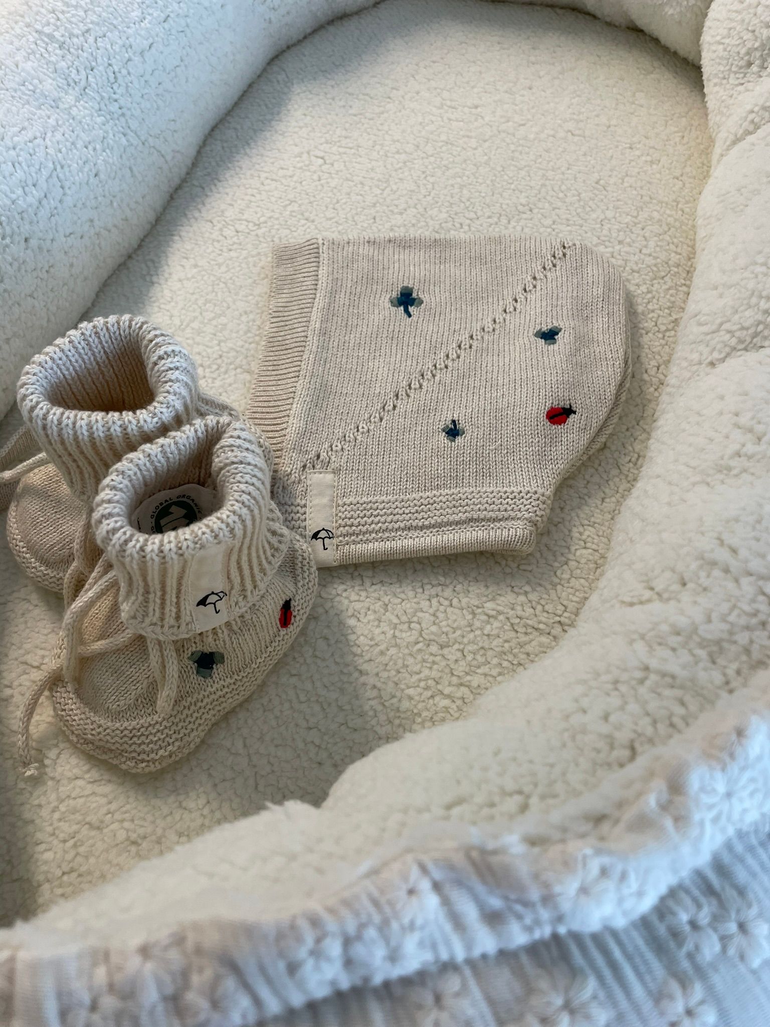 Saga Copenhagen bonnet Althea clover cream