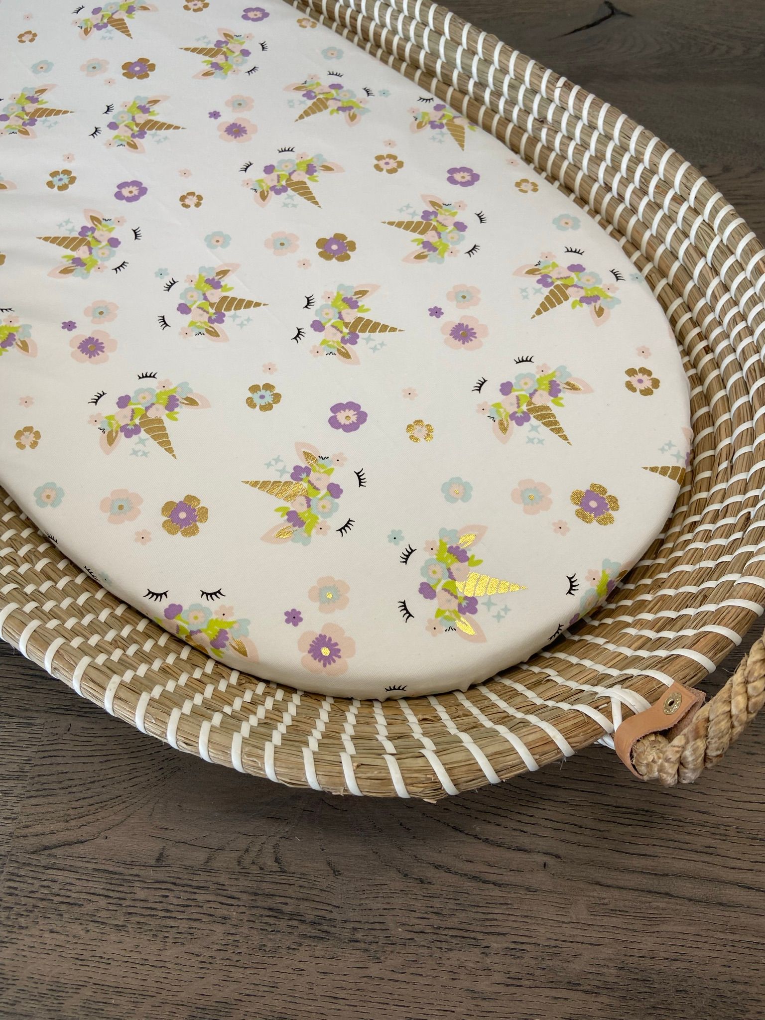 Hoeslaken unicorn gold