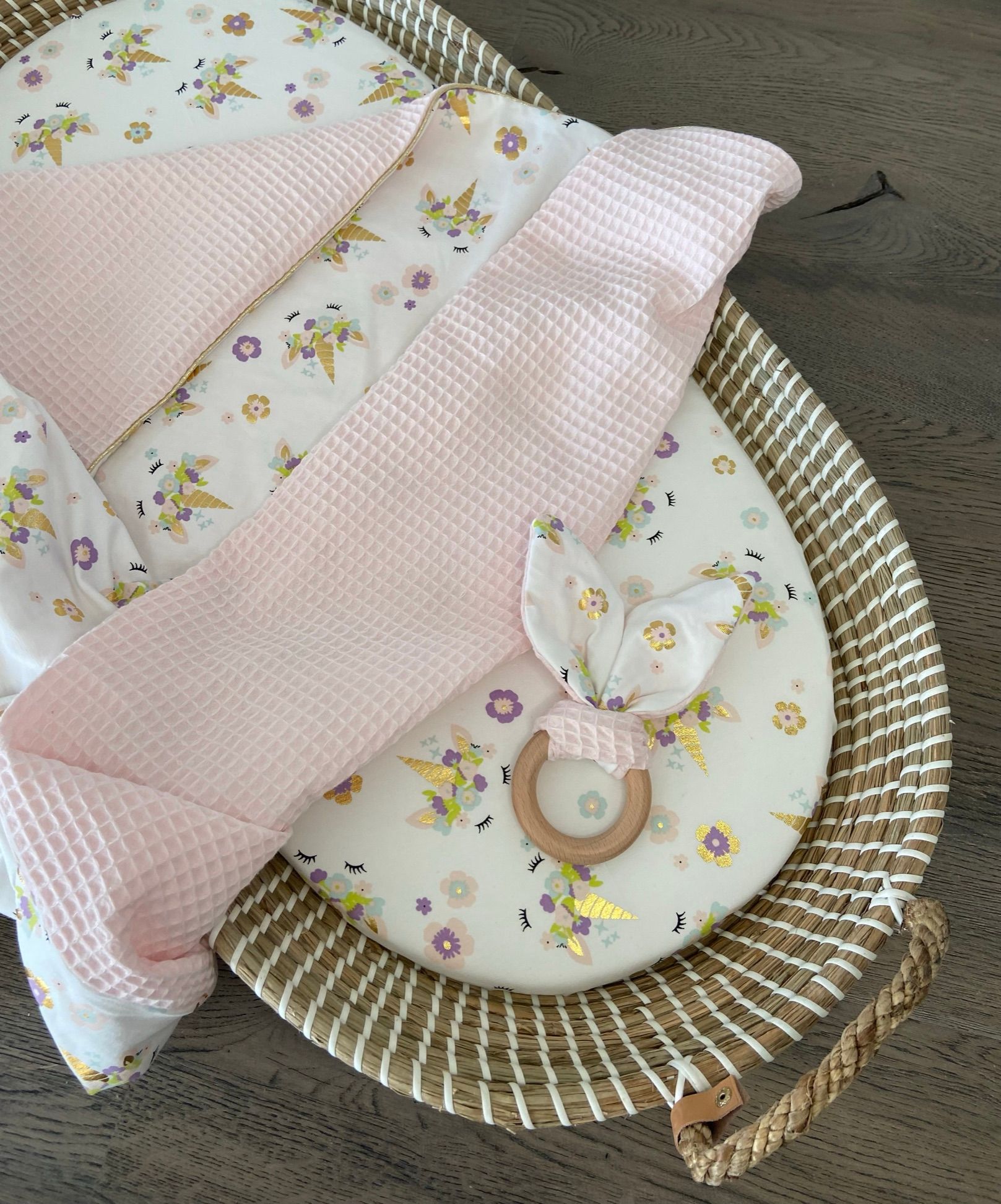 Hoeslaken unicorn gold