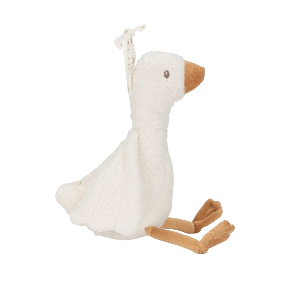 Knuffelgans Licht & Geluid- wit- Little Goose