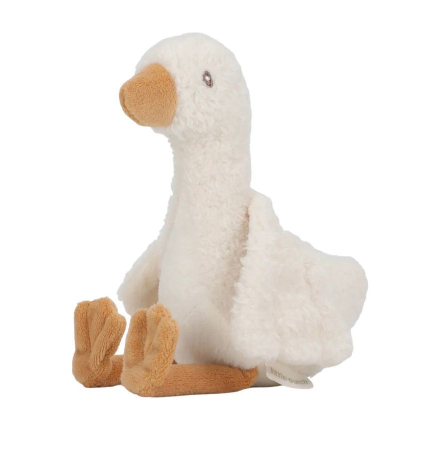 Knuffel Gans 17 cm- wit- Little Goose
