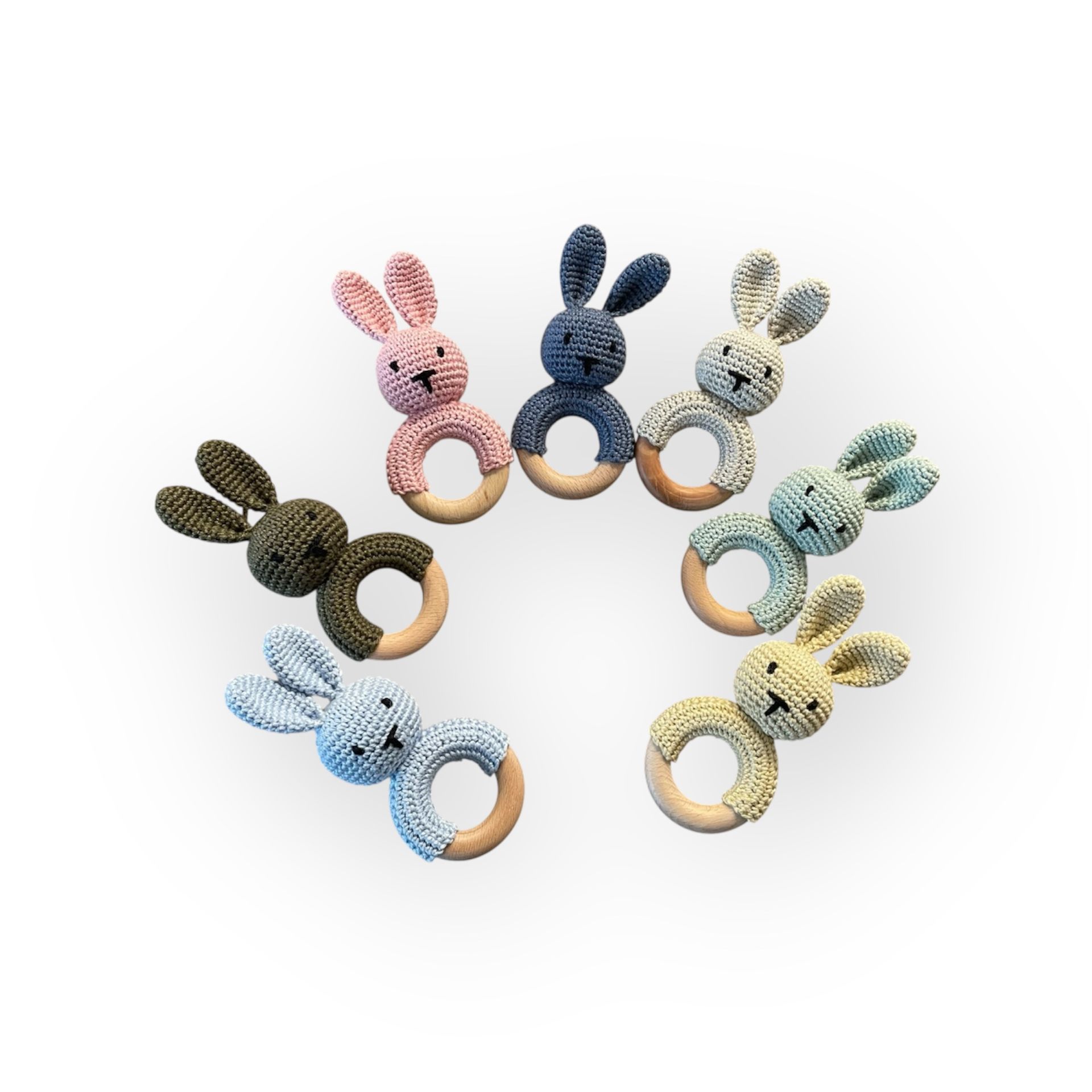 Bijtring rammelaar konijn- gehaakt