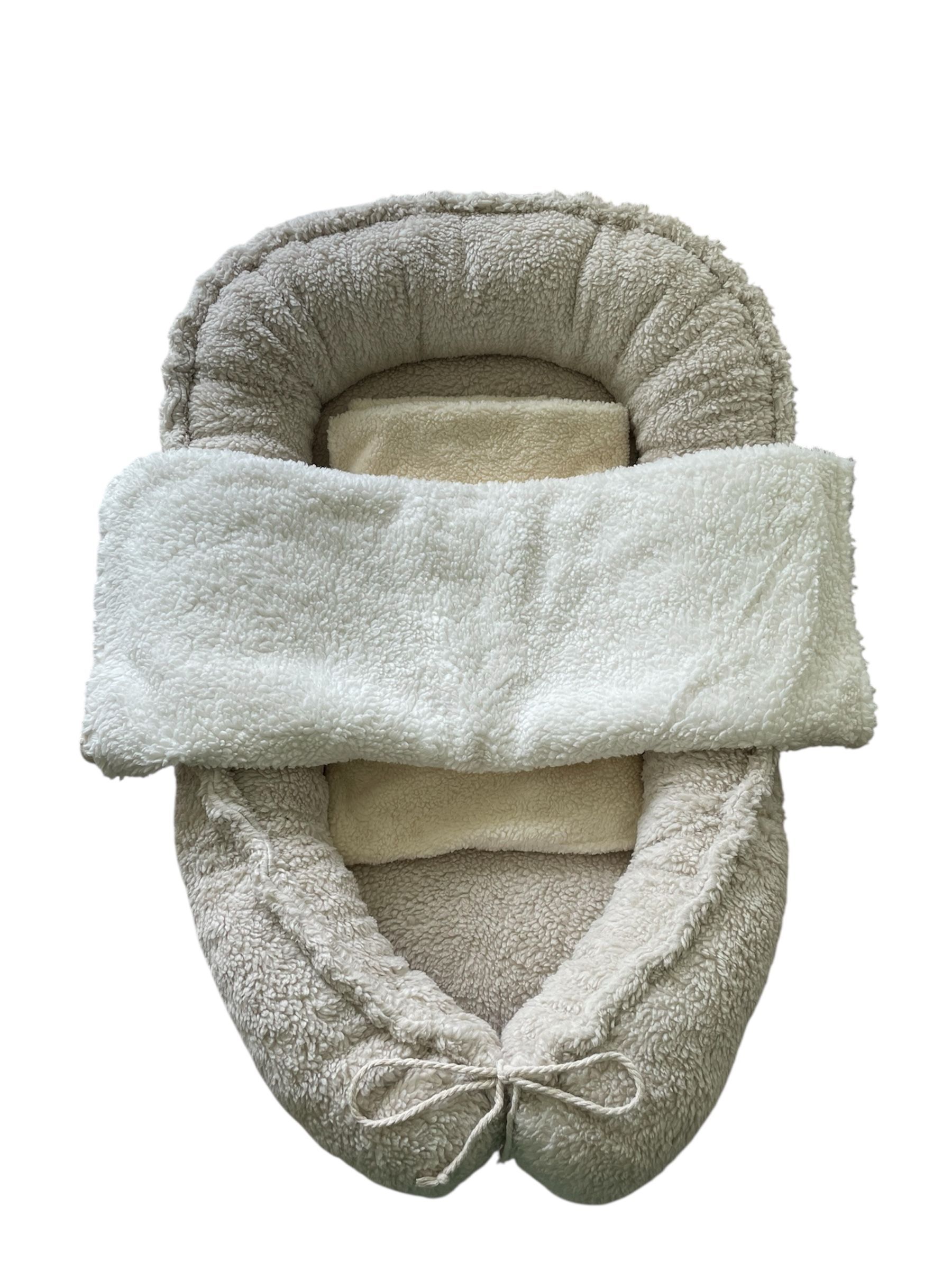 Babynestje katoen teddy