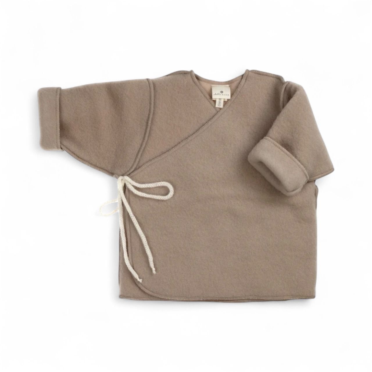 Newborn vestje merino wol beige