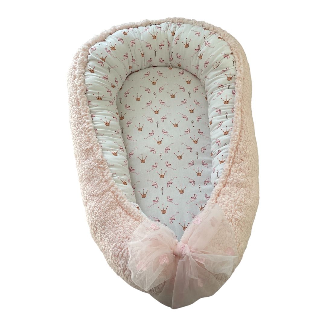 Babynestje pink bow