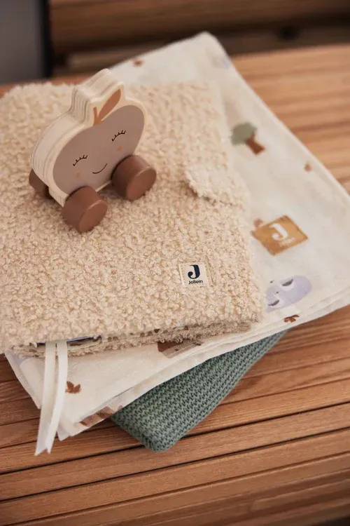 Groeiboekje hoes bouclé naturel-Jollein-