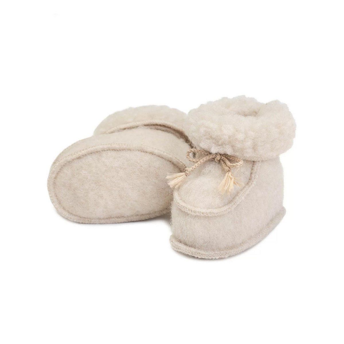 Slofjes- merinowol 13 cm