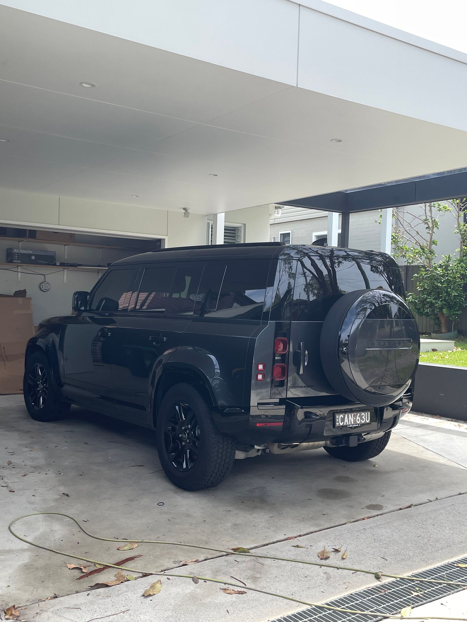 Car parked in the garage