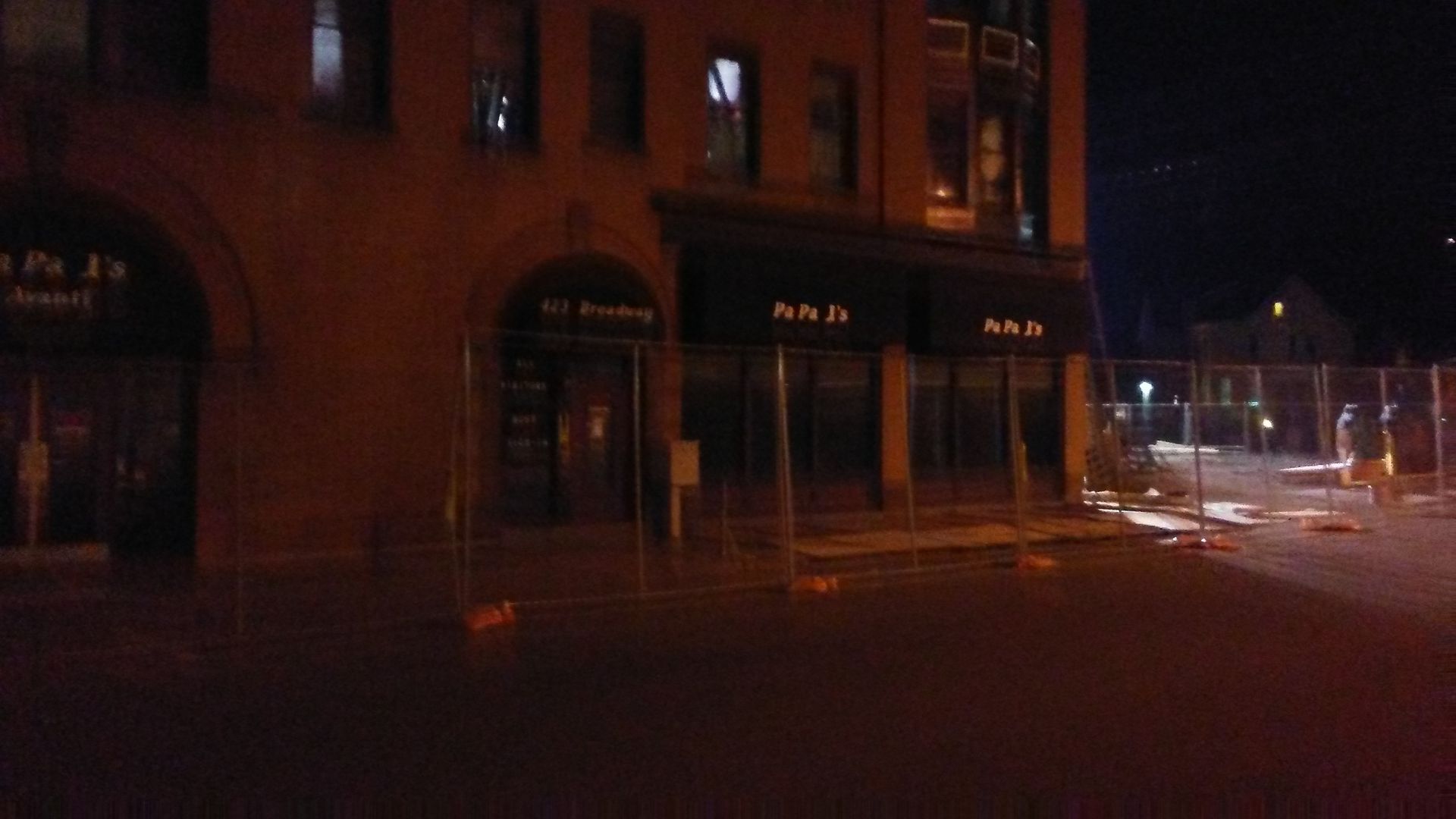 papa j's in carnegie, PA after the fire scheduled for demolition