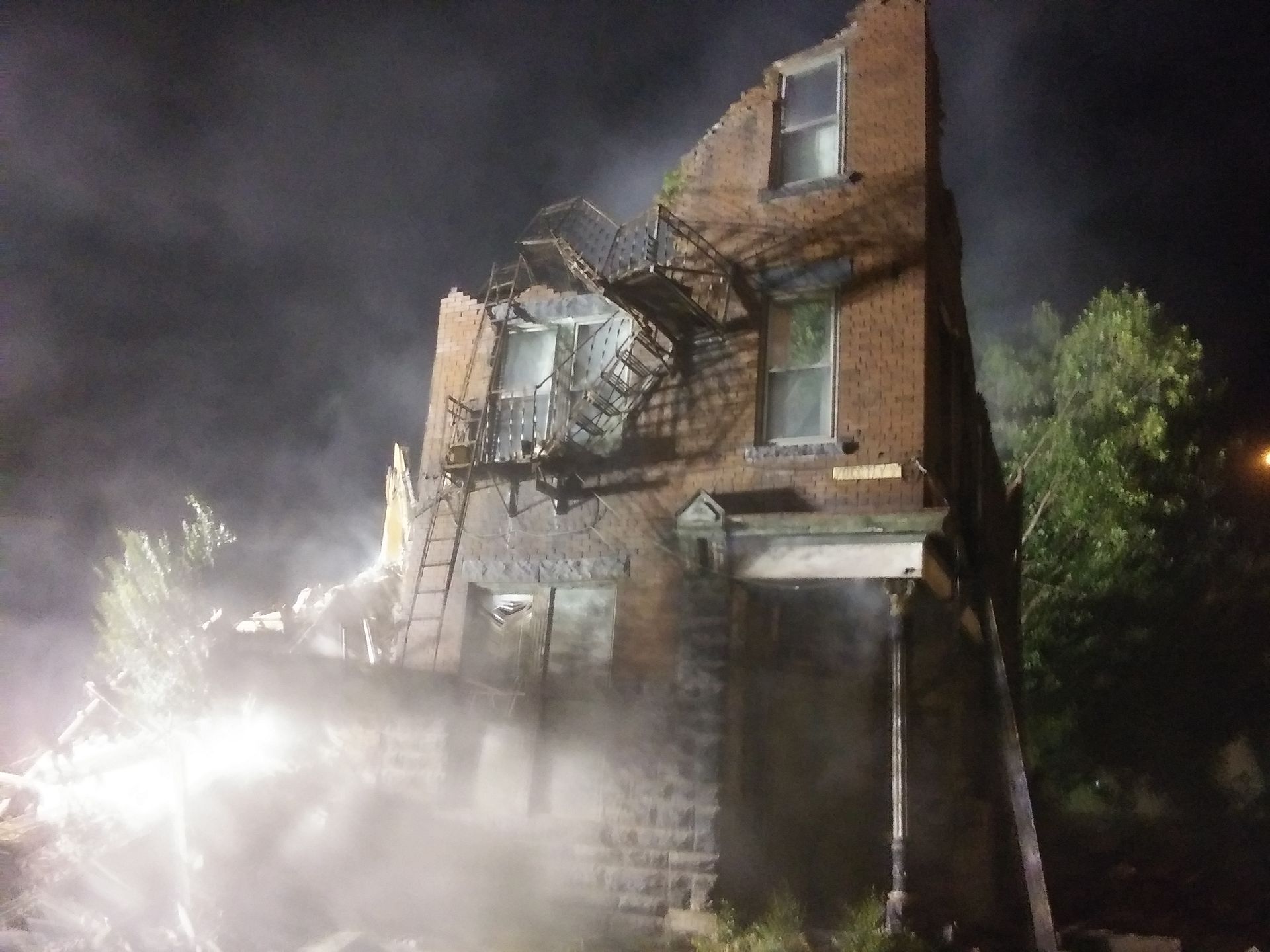 residential building in the middle of demolition services