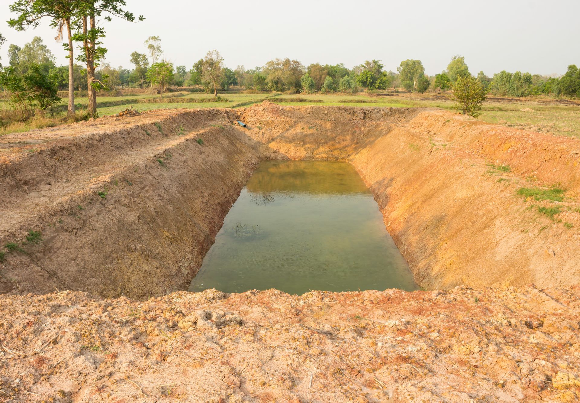 man made lake completely dug out