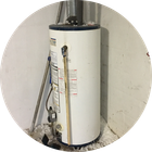 water heater in the cooler