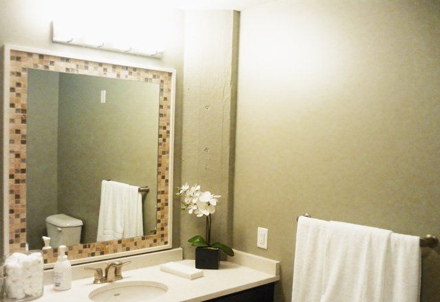 Stone bathroom countertops - Bethune Lofts