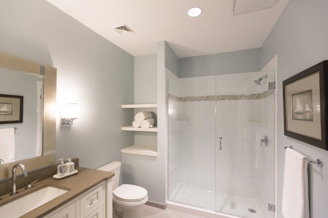 High-end Buffalo loft bathroom