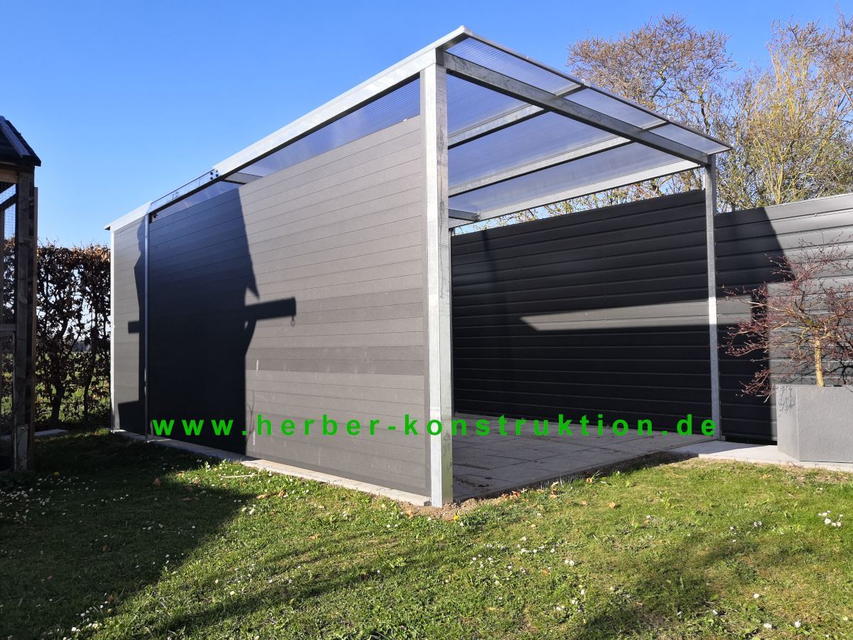 Carport Leichtbauweise Stahl Aluwand Carport Leichtbauweise Stahl Aluwand