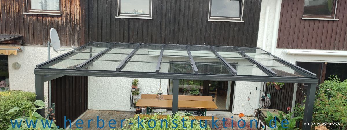 Schiebeglas Terrassenüberdachung München