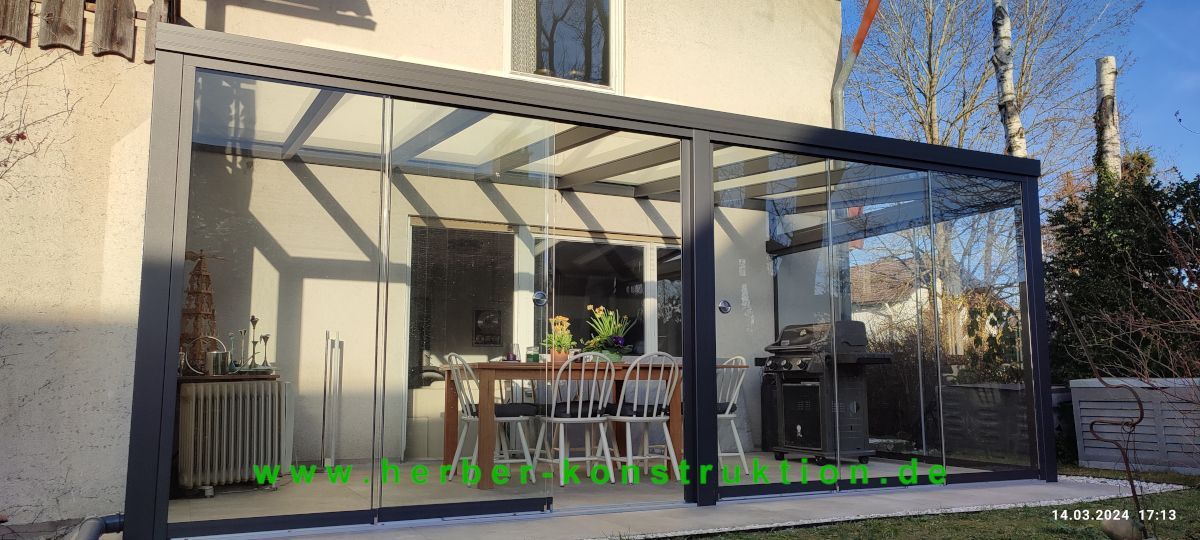 Wintergarten München Terrassenüberdachung