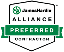 James hardie alliance preferred contractor logo