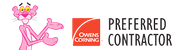 Pink panther is a preferred contractor for owens corning