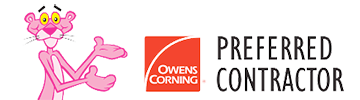 Pink panther is a preferred contractor for owens corning