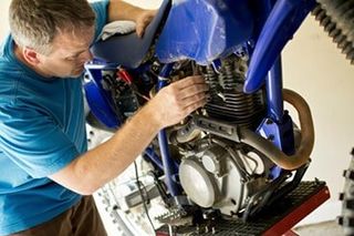 Motorcycle Mechanic at Work - Custom Motorcycle Repair in Weare, NH