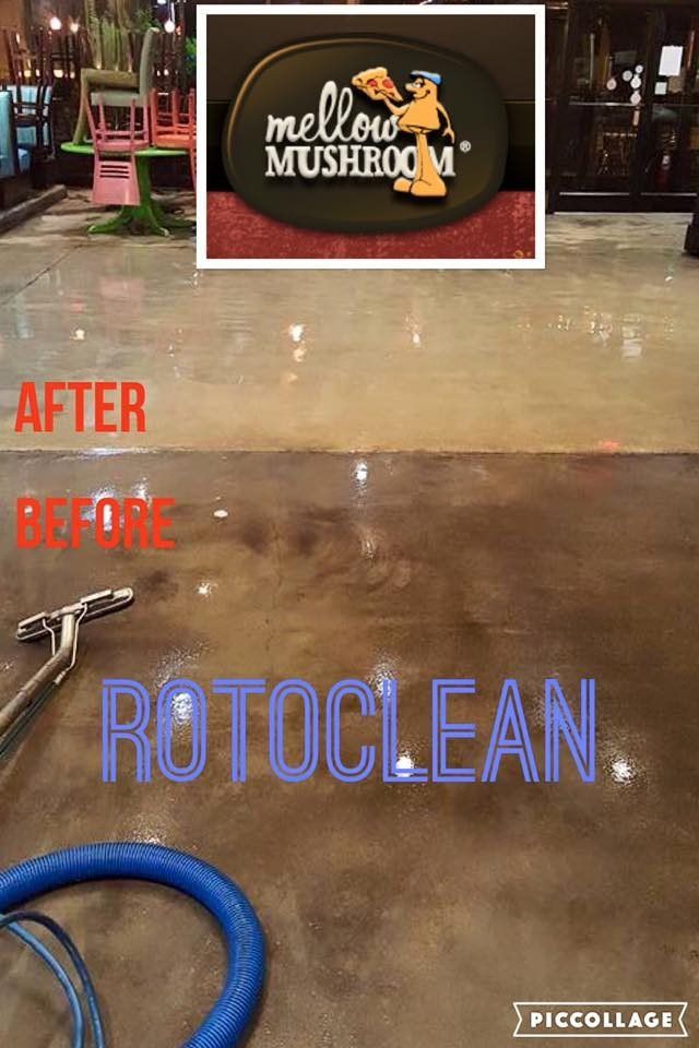Mellow Mushroom Concrete Floor — Cordova, TN — Roto Clean