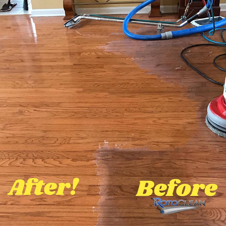Newly Cleaned Hard Wood Floor — Cordova, TN — Roto Clean