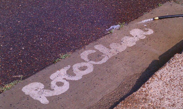 Roto Clean Sign on Sidewalk — Cordova, TN — Roto Clean