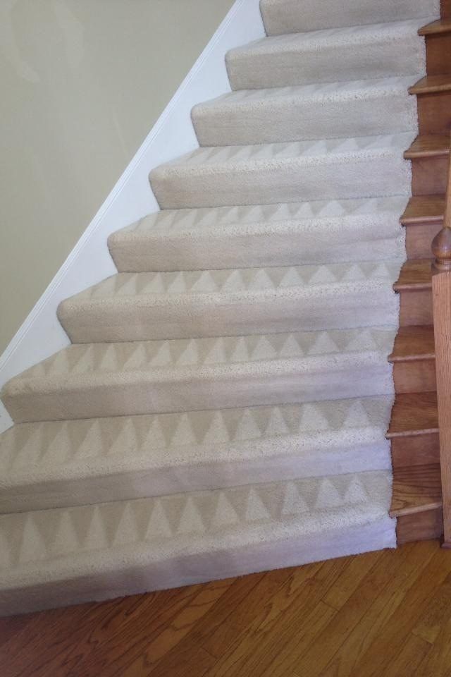 White Staircase Carpet — Cordova, TN — Roto Clean
