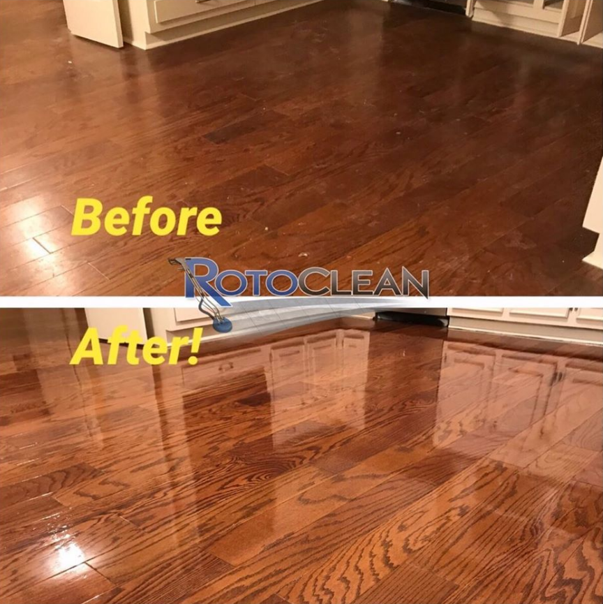 Newly Polished Hardwood — Cordova, TN — Roto Clean