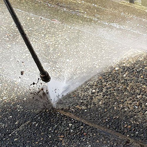 A Concrete Floor Being Cleaned — Cordova, TN — Roto Clean